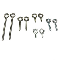 Hot Sale 08AL-10B21 M2.5-M12 Round Sheep Eye Bolt Screws Nut Stainless Steel,steel M2.5---M12 Zinc,plain 5mm---200mm 4.8-10.9